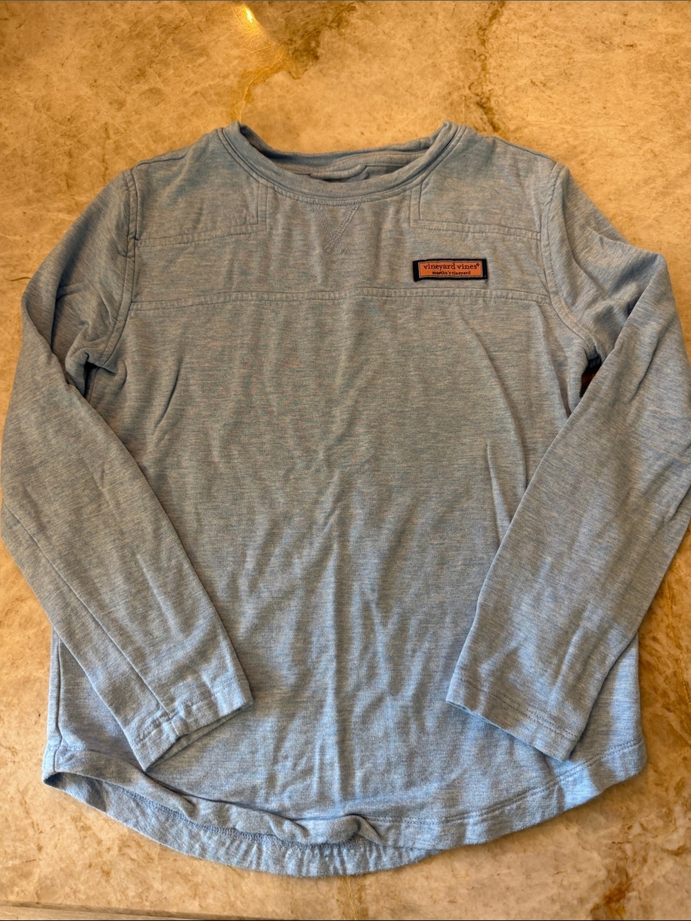 Vineyard Vines Kids Long-Sleeve Shep shirt Tee - Light Blue